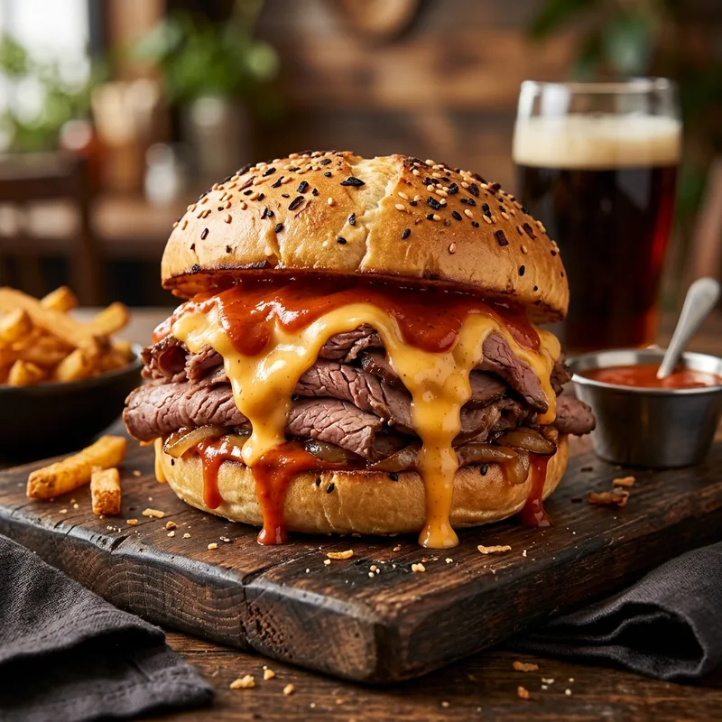 Arby's Classic Beef n Cheddar Onion Roll