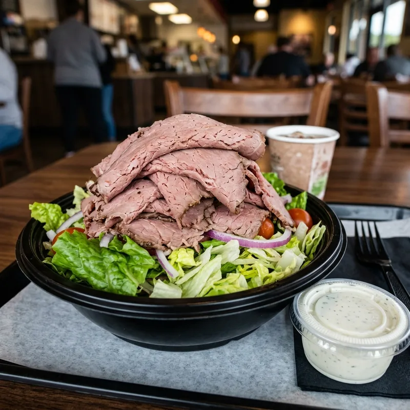 Bunless Arby's Roast Beef Keto Platter